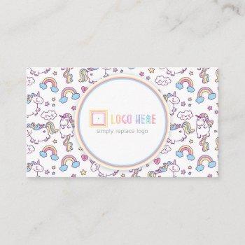 independent fashion retailer business card unicorn