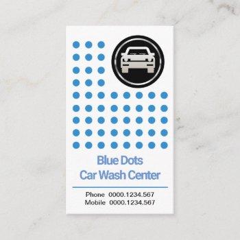 innovative creative blue water drops car wash business card