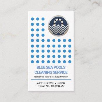 innovative creative blue water drops swimming business card