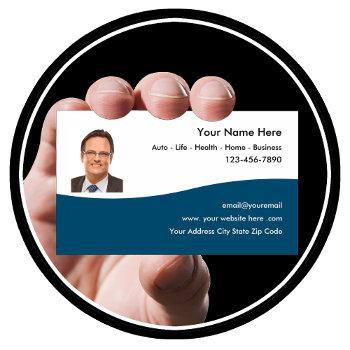 insurance agent photo business cards