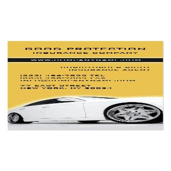 Small Insurance/car Dealer Business Card Front View