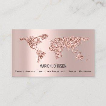 investments finance wedding traveling world rose business card