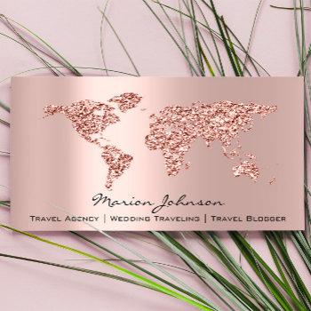 investments finance wedding traveling world rose business card