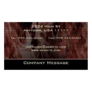 Small J Flame Monogram Business Card Back View
