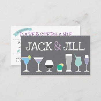 jack and jill tickets - bar drinks in gray