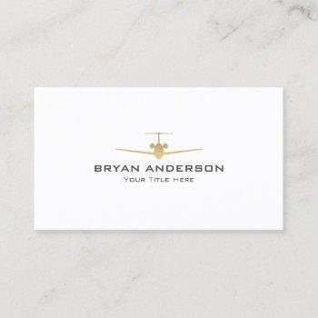 jet airplane business card