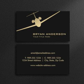jet airplane business card