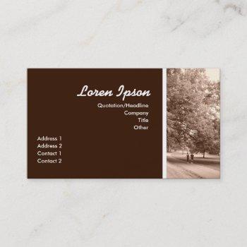 jogging in the park business card