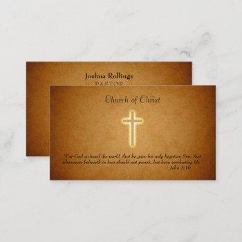 john 3:16 | religious cross business card