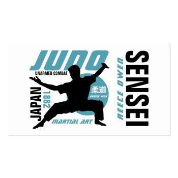 Small Judo Design, Sensei Business Card Front View