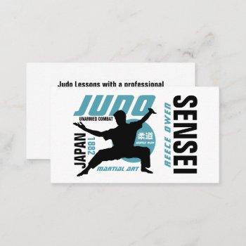 judo design, sensei business card