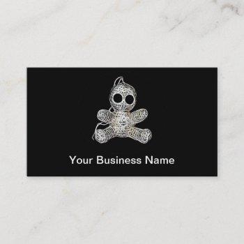 kawaii white voodoo doll funny magic toy business card