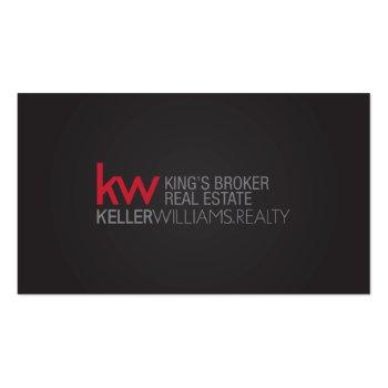 Small Keller Williams Business Card Back View