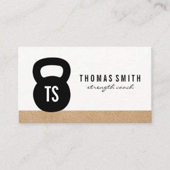 kettle bell personal trainer business card