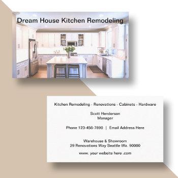 kitchen remodeling & construction business card