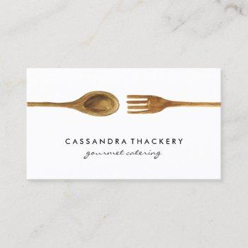 kitchen utensils | cooking catering culinary business card