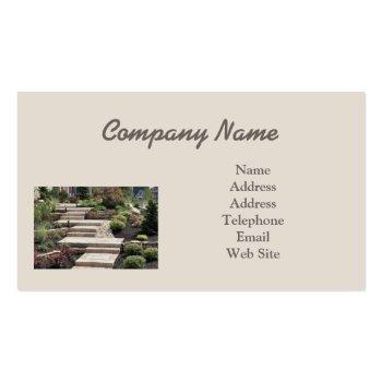 Small Landscape Company Business Card Back View