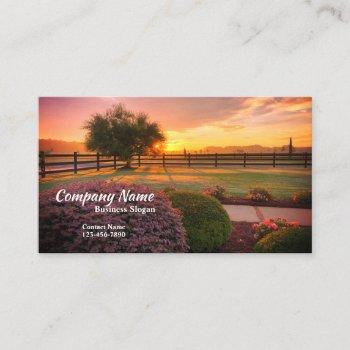 landscape or lawncare business card