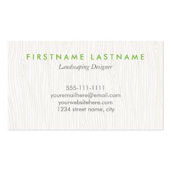 Small Landscaping & Design Modern Business Card Back View