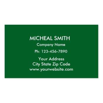 Small Landscaping Lawn Care Gardener Professional Business Card Back View