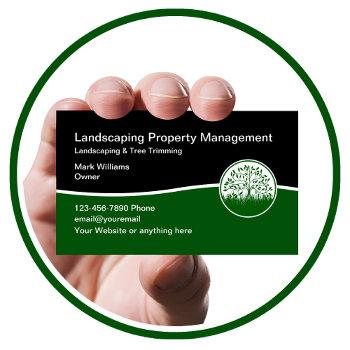 landscaping property management business cards