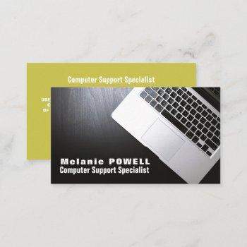 laptop, information technology, computer business card