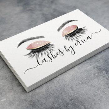 lashes makeup artist long eyelash extensions business card