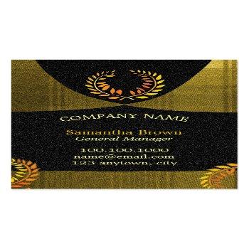 Small Laurel Wreath Corporate Business Card Front View