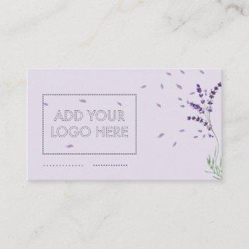 lavender custom logo business card