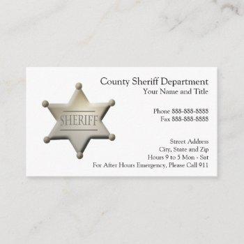 law enforcement business card