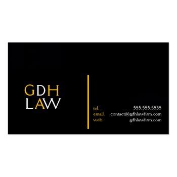 Small Law Firm Office Lawyer Professional Business Card Front View