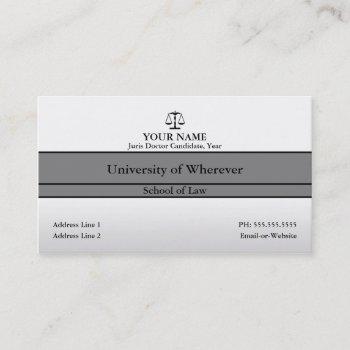 law student business card
