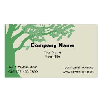 Small Lawn Business Cards New Front View