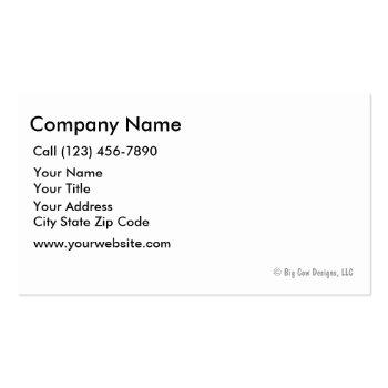 Small Lawn Care Business Cards Back View