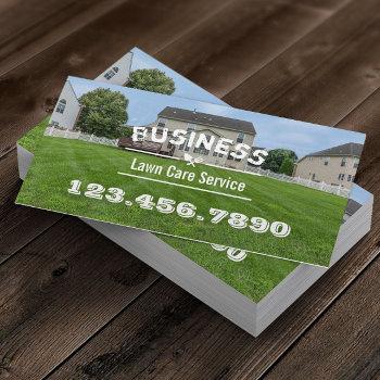 lawn care & landscaping service business card