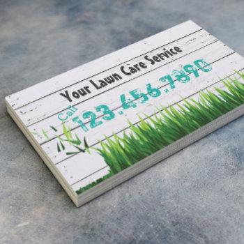 lawn care & landscaping service business card