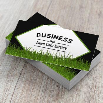 lawn care & landscaping service professional business card