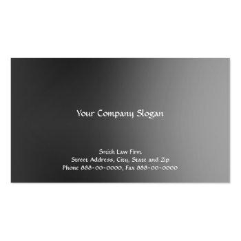 Small Lawyer Attorney  Business Card Back View