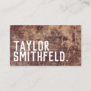 leather business card