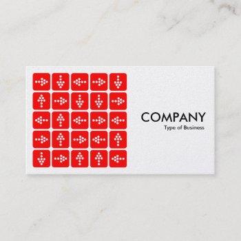 led arrows square red - (gold card) business card