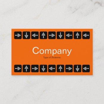 led style arrows - orange and gray business card
