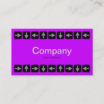 led style arrows - purple and gray business card