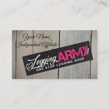 legging army business card