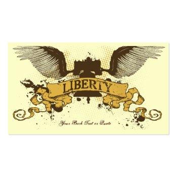 Small Liberty Voter Libertas Cards Back View