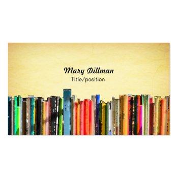 Small Librarian Business Card Front View
