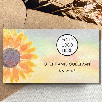 life coach your logo colorful business card