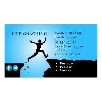 Small Life Coaching Business Card Front View