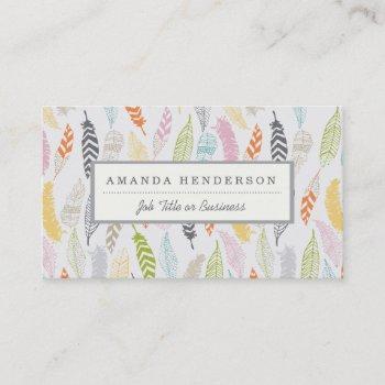 light as a feather business cards