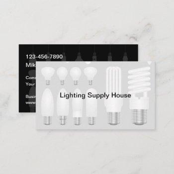 lighting supply wholesale business card