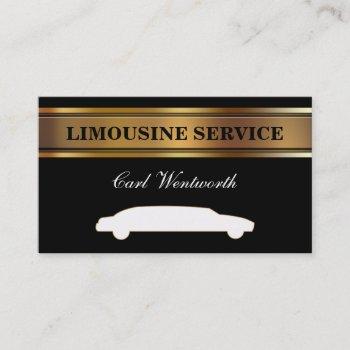 limo driver business cards